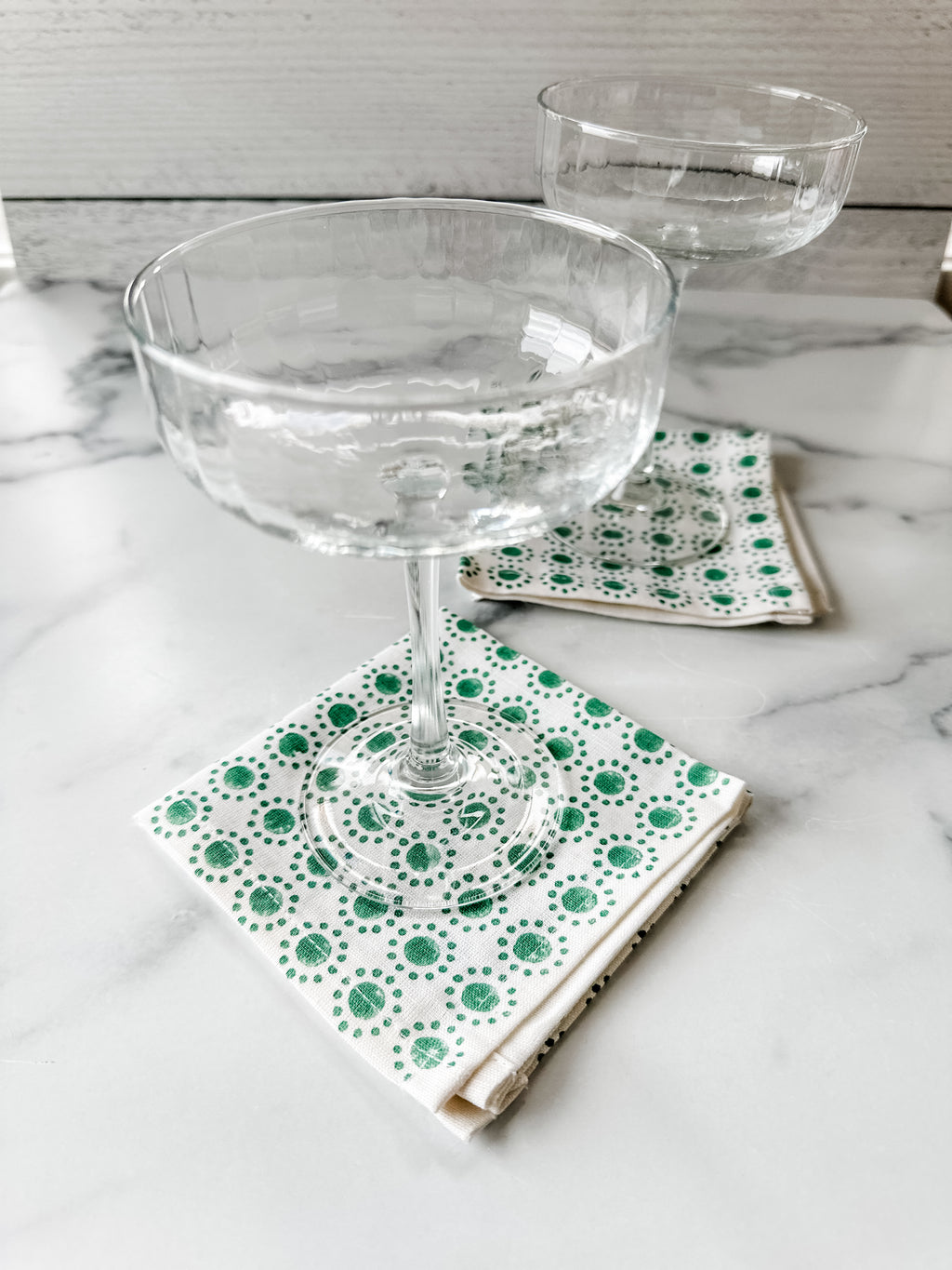 Holiday Cocktail Napkins Green - set of 4