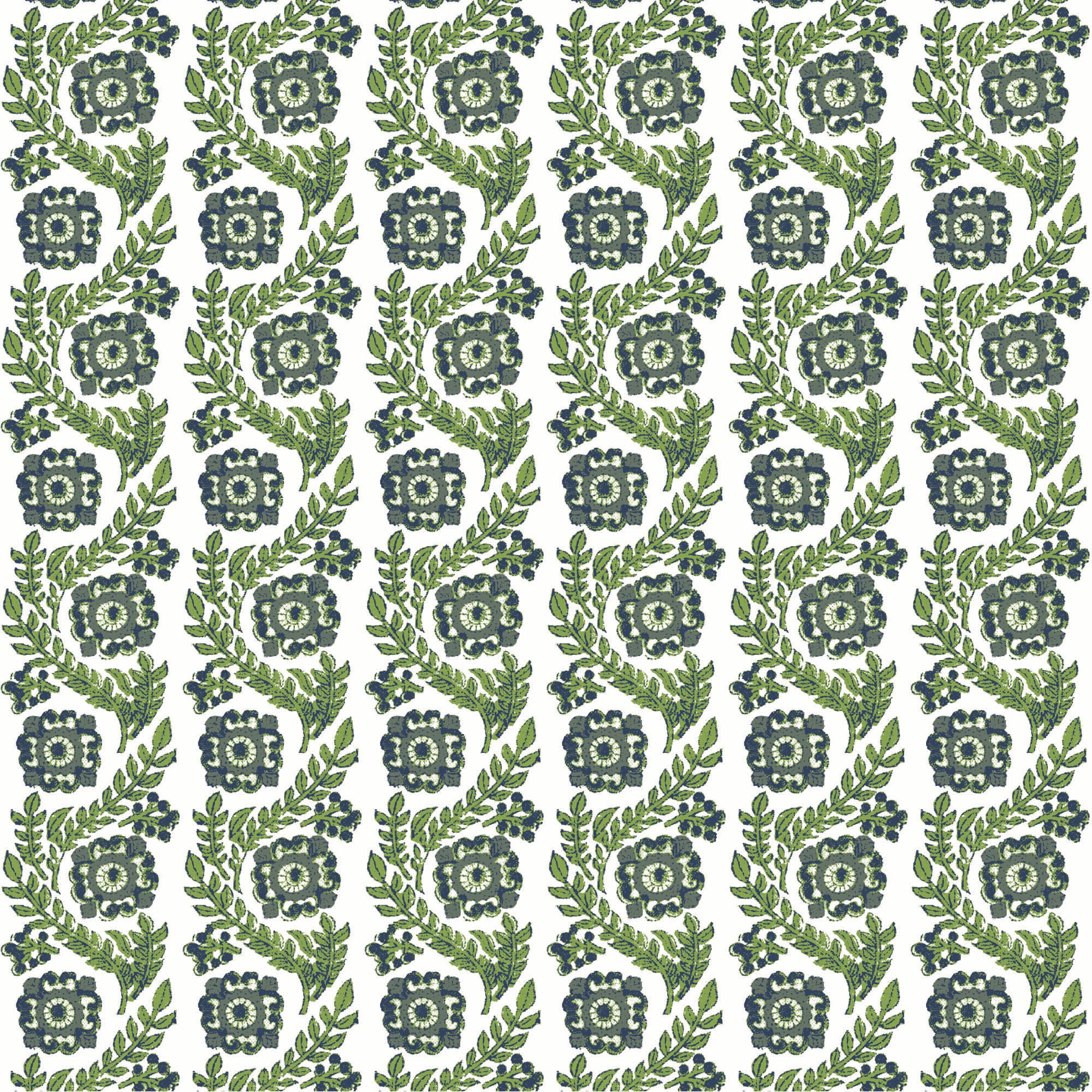 Villa Vaux Green Wallpaper
