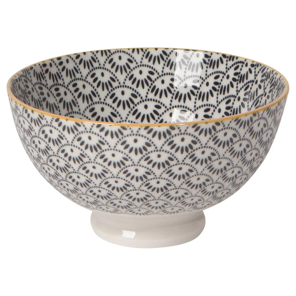 Danica Dotted Scallop Stamped Bowl 4 inch