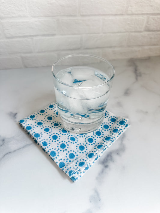 Cocktail Napkins Teal - set of 4