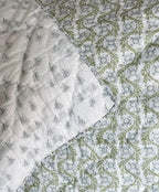 Quilt - Villa Vaux Gray and Green and Petit Gray