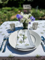 Garden Green and Gray Tablecloth