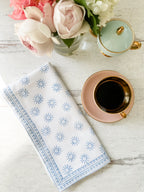 Here Comes the Sun Napkins in Light Blue - set of 4