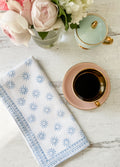 Here Comes the Sun Napkins in Light Blue - set of 4