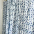 Shower Curtain - Villa Vaux Grand Blue and White Print