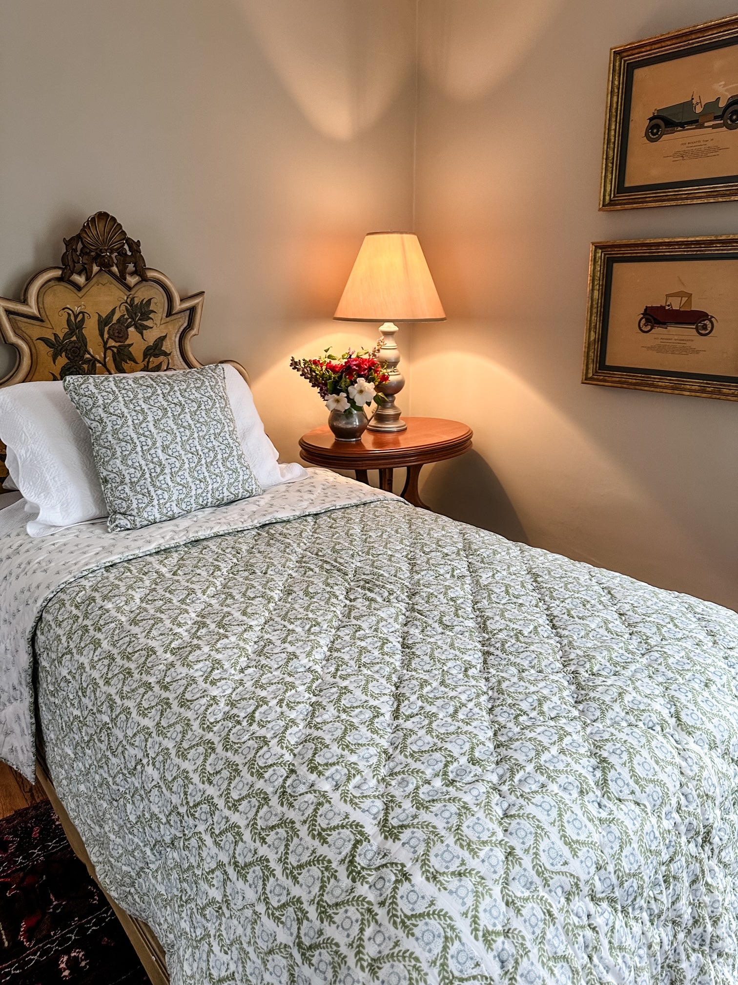 Quilt - Villa Vaux Gray and Green and Petit Gray