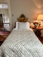 Quilt - Villa Vaux Gray and Green and Petit Gray