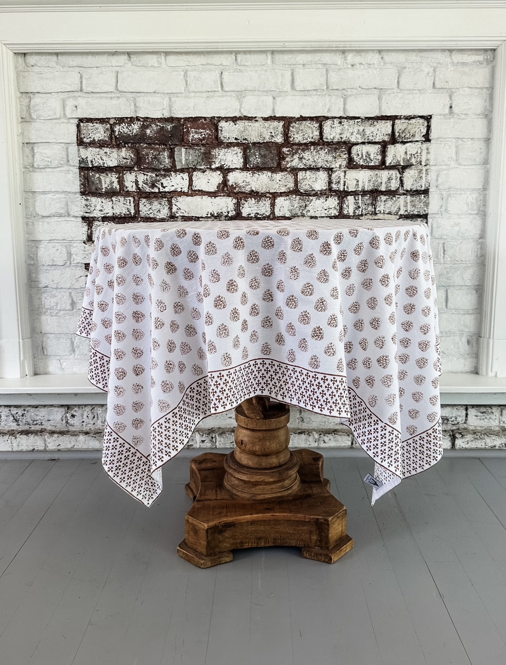 Juniper Kolkata Brown Tablecloth