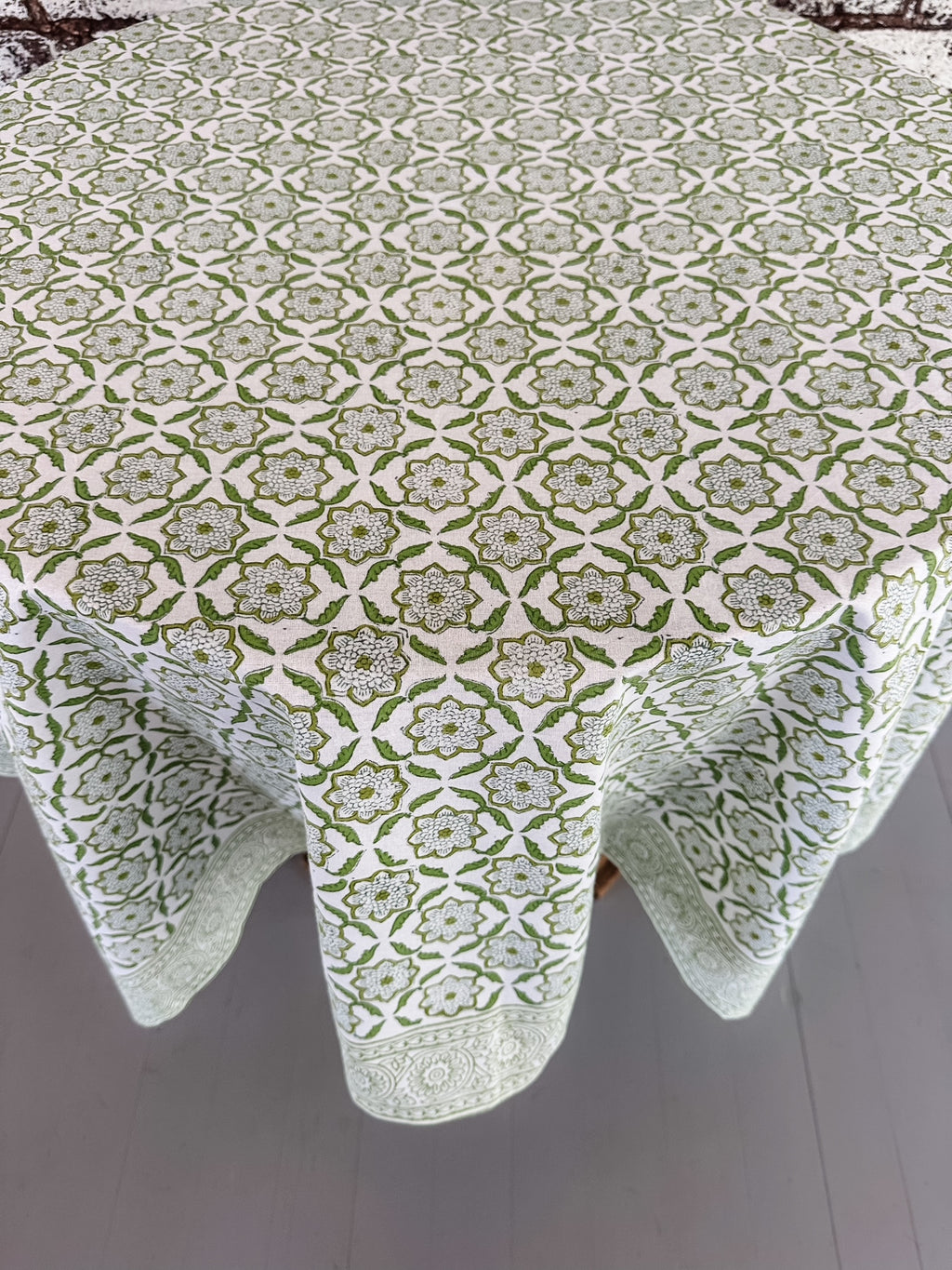 Seraphim Green Tablecloth
