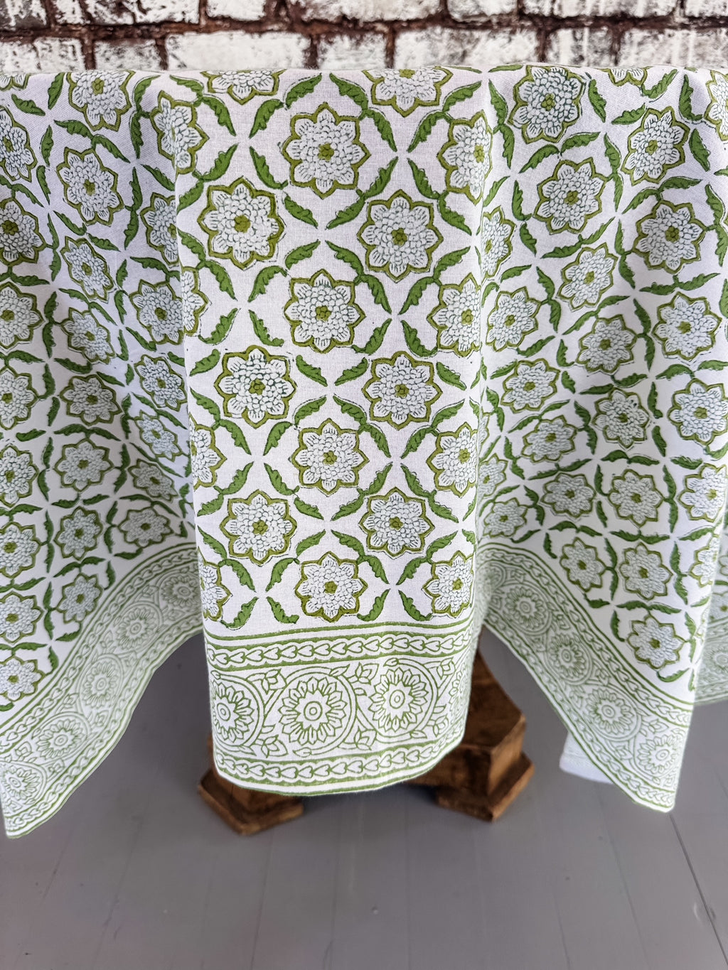 Seraphim Green Tablecloth