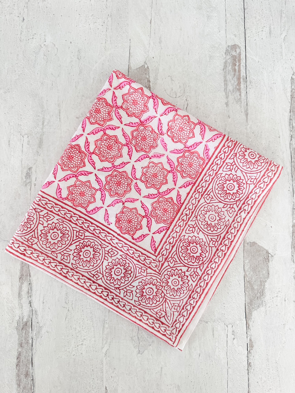 Seraphim Pink and Orange Napkins - set of 4