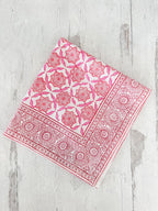 Seraphim Pink and Orange Napkins - set of 4