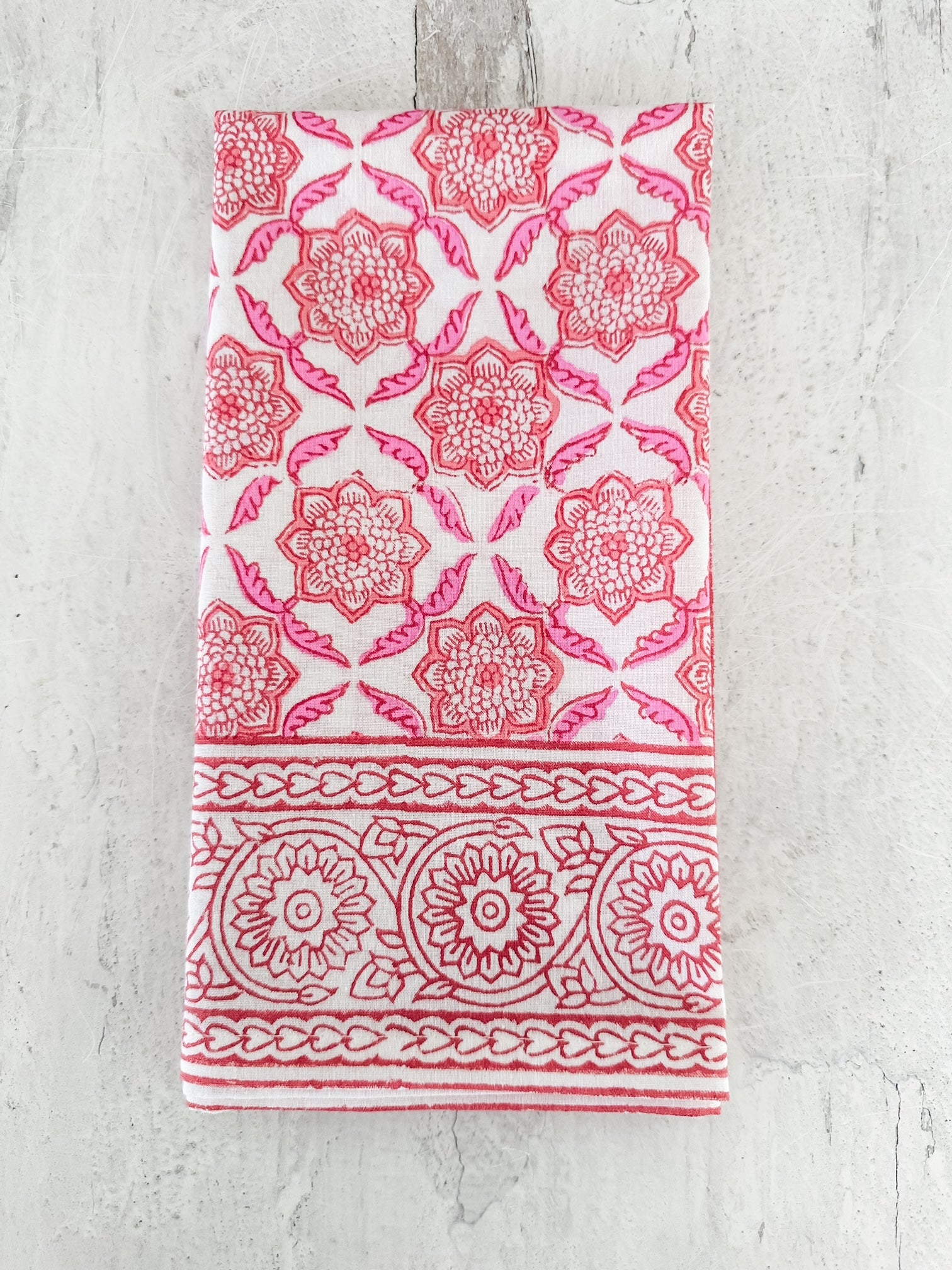 Seraphim Pink and Orange Napkins - set of 4