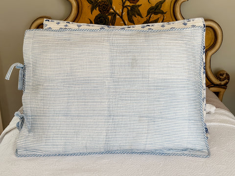 Sham - Blue and White Stripe