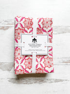 Kitchen Towel in Seraphim in Pink and Orange - set of 2