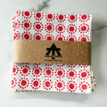 Holiday Cocktail Napkins Red - set of 4