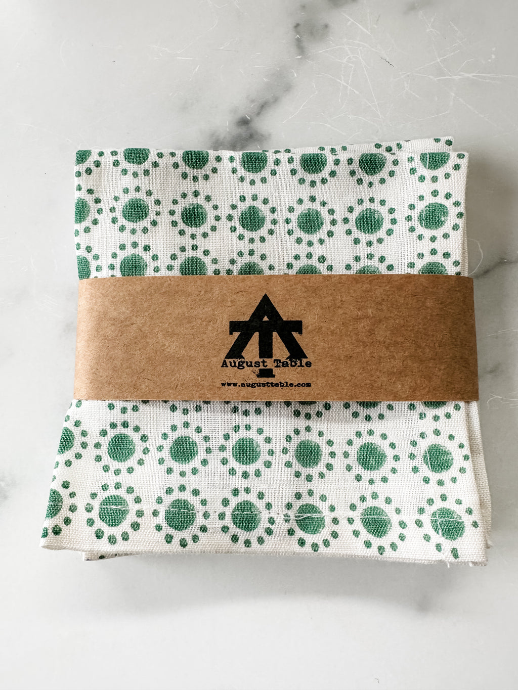 Holiday Cocktail Napkins Green - set of 4