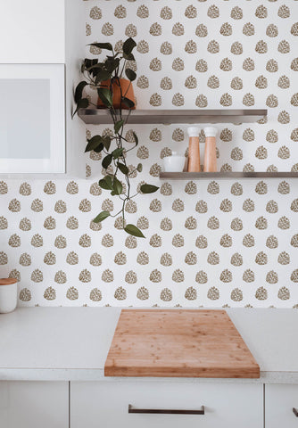Juniper Kolkata Brown Wallpaper
