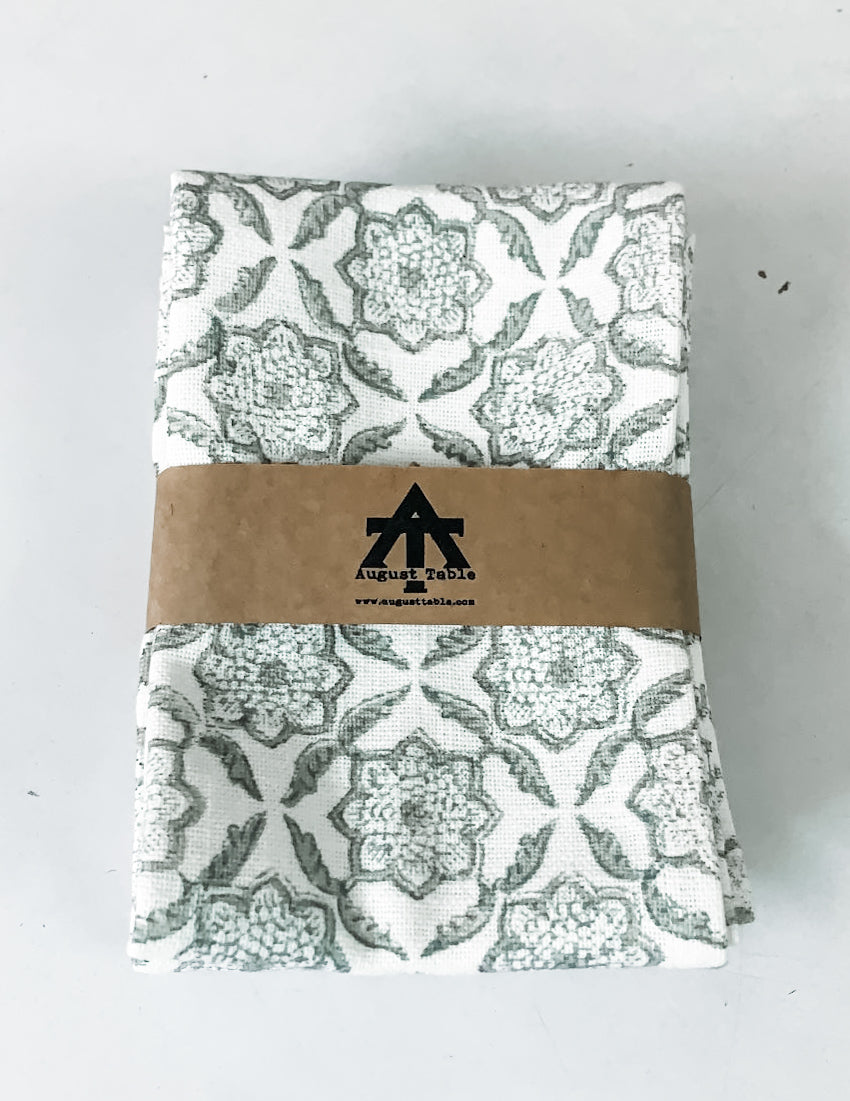 Kitchen Towel in Seraphim in Tern Gray - set of 2 - Ships in Late May