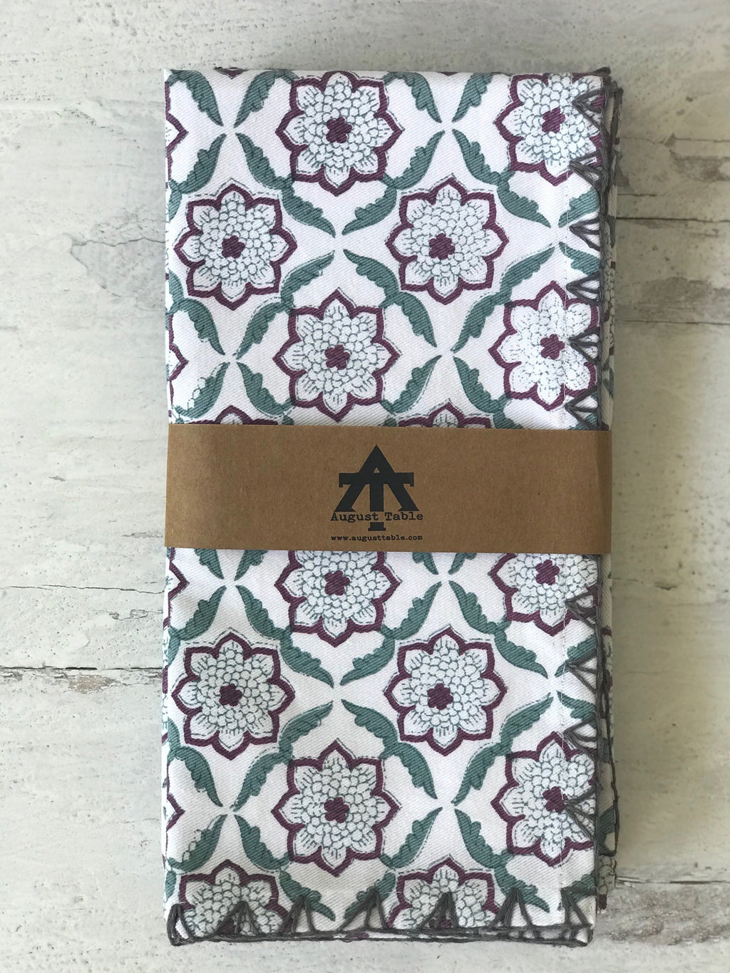 Seraphim Napkins - set of 4 in Persephone in Cotton Sheeting