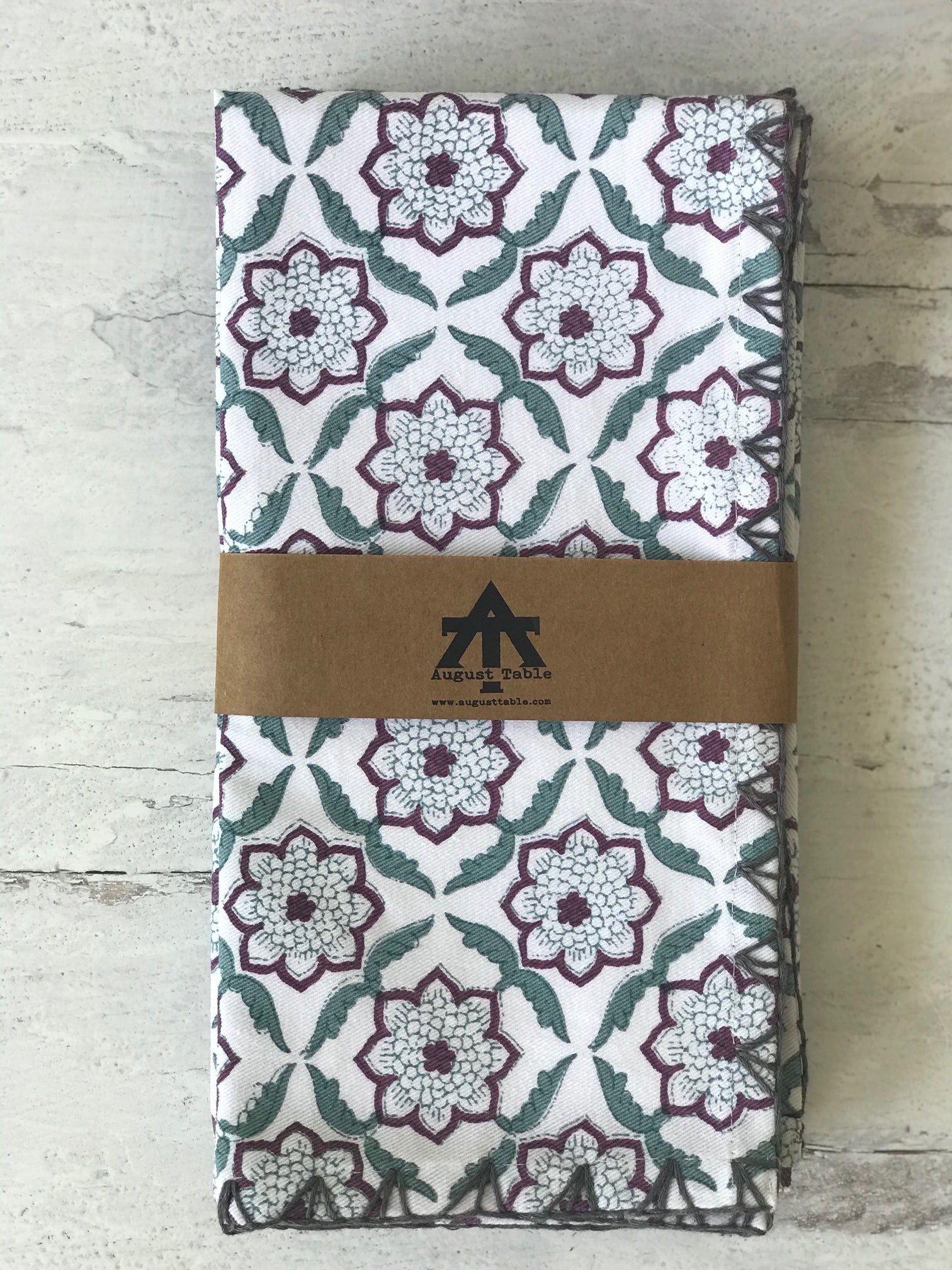 Seraphim Napkins - set of 4 in Persephone in Cotton Sheeting