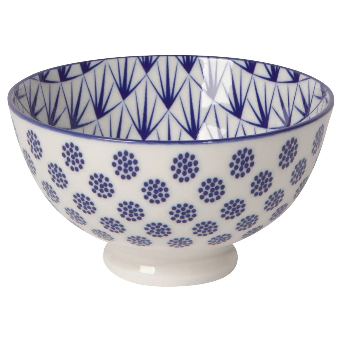 Danica Blue Dots Stamped Bowl 4 inch