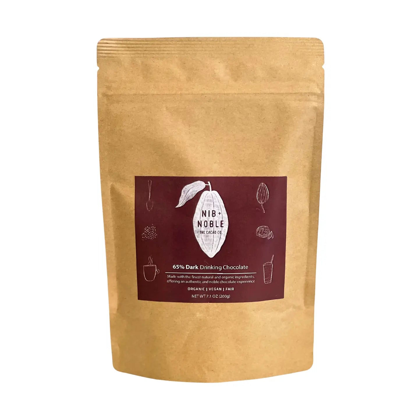 Nib + Noble Organic Drinking Chocolate