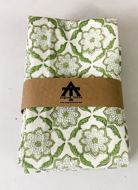 Kitchen Towel in Seraphim in Pacific Green - set of 2 - Ships in Late May