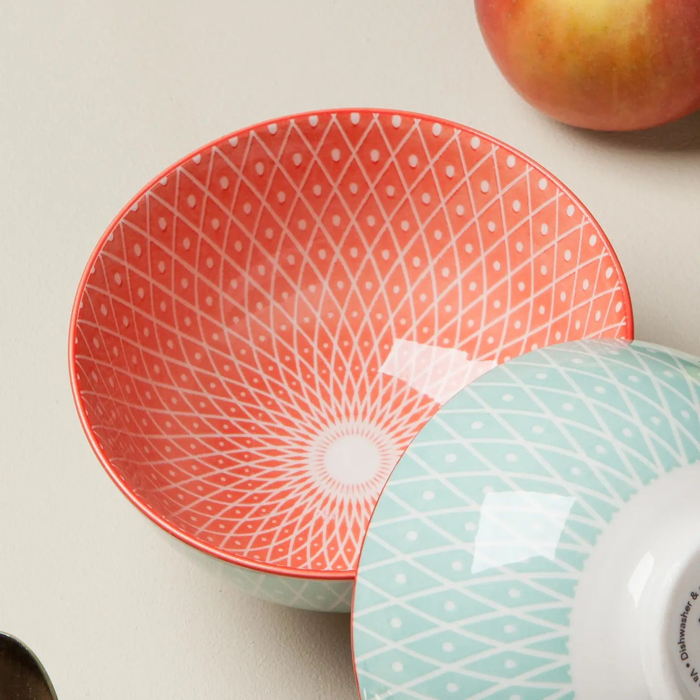 Danica Geo Pink Stamped Bowl 4 inch