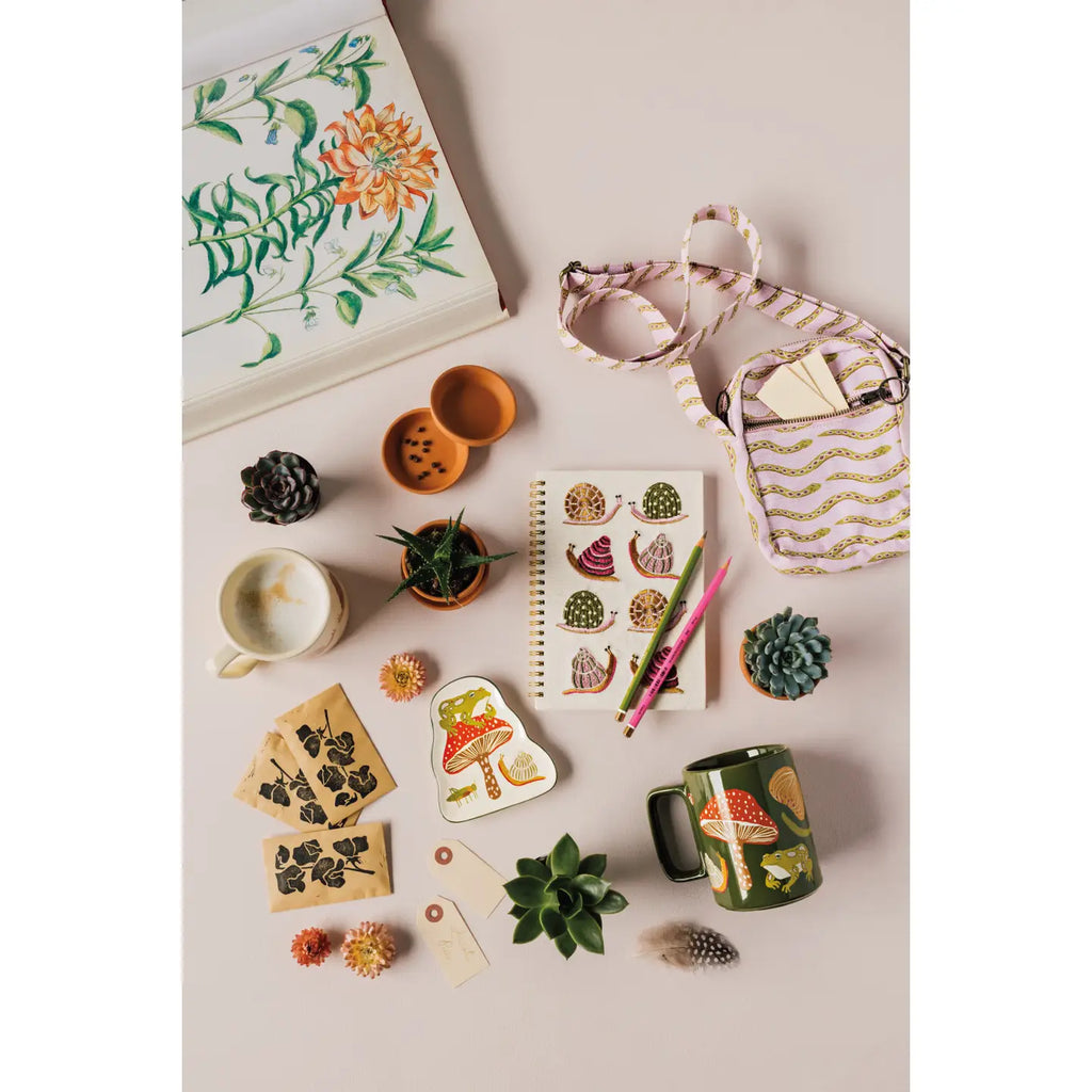 Danica Studio Snails Gardenland Embroidered Notebook