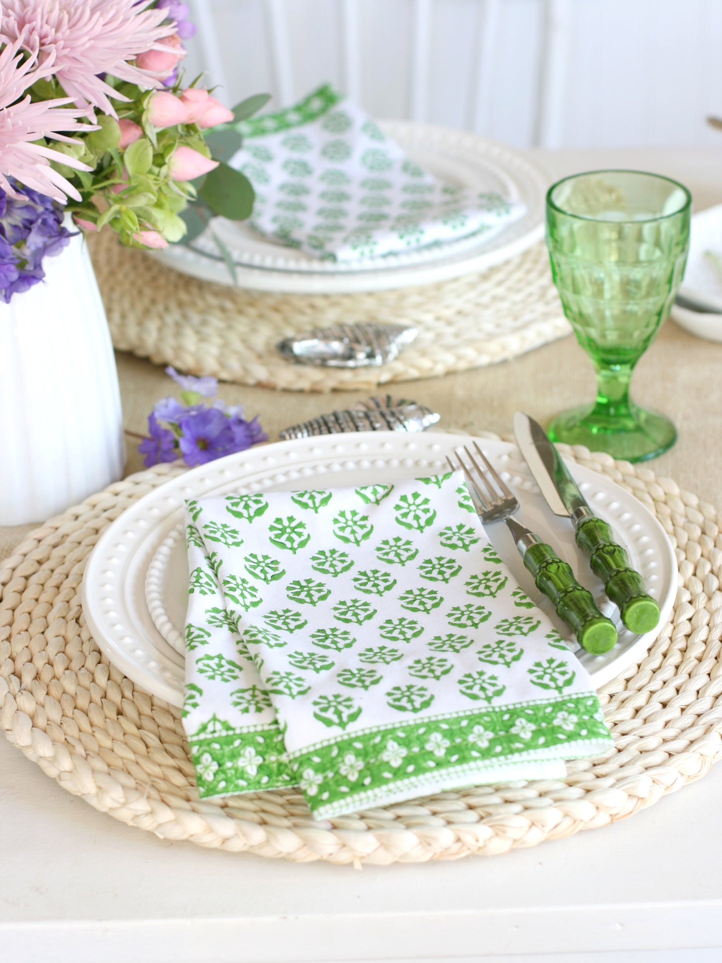 Sequoia Napkins in Linnet Green - set of 4 (BACKORDER)