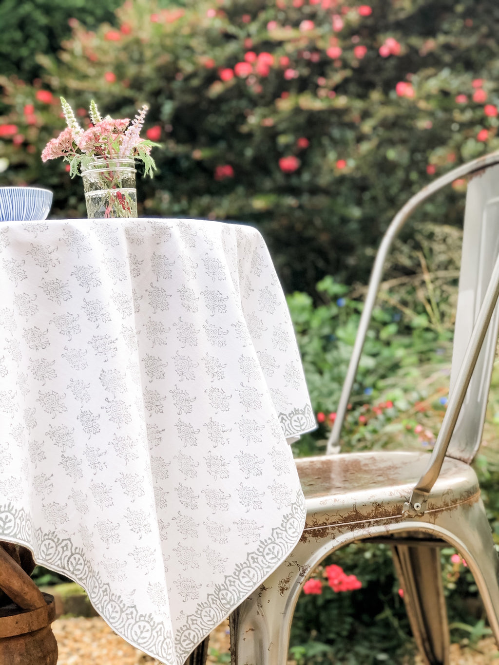 August Tablecloth in Tern Gray