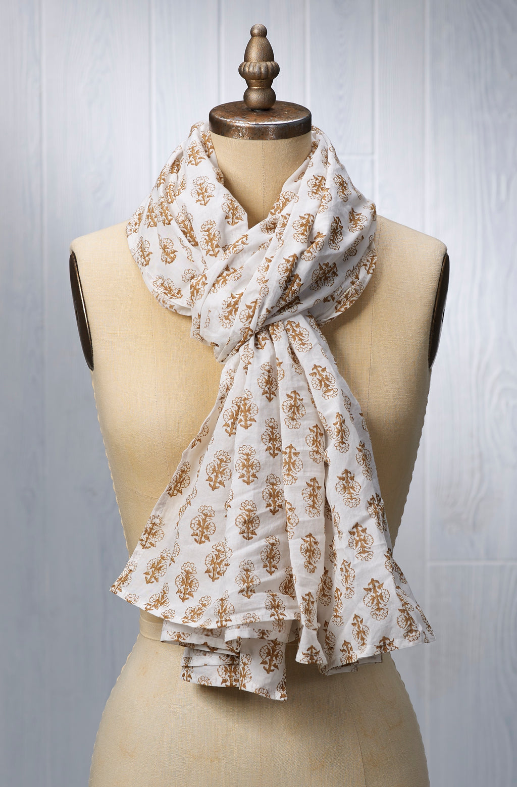 Scarf / Wrap / Sarong - Talelayo print in Kolkata Brown