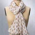 Scarf / Wrap / Sarong - Talelayo print in Kolkata Brown