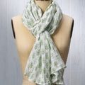 Scarf / Wrap / Sarong - Talelayo print in Barbet Green