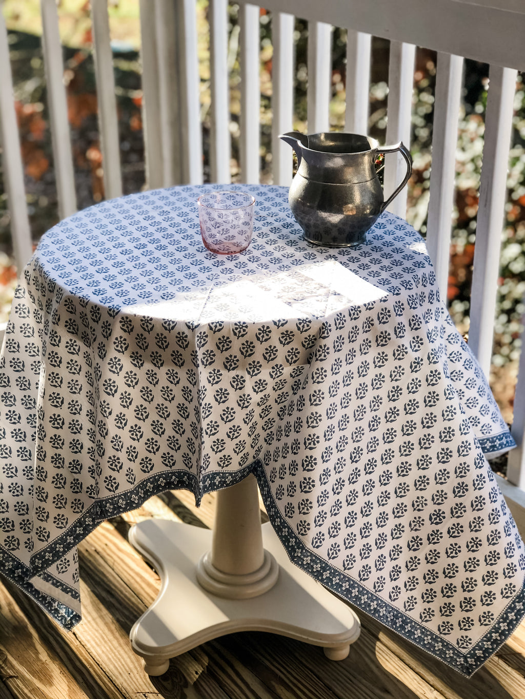 Sequoia Tablecloth in Stella Blue