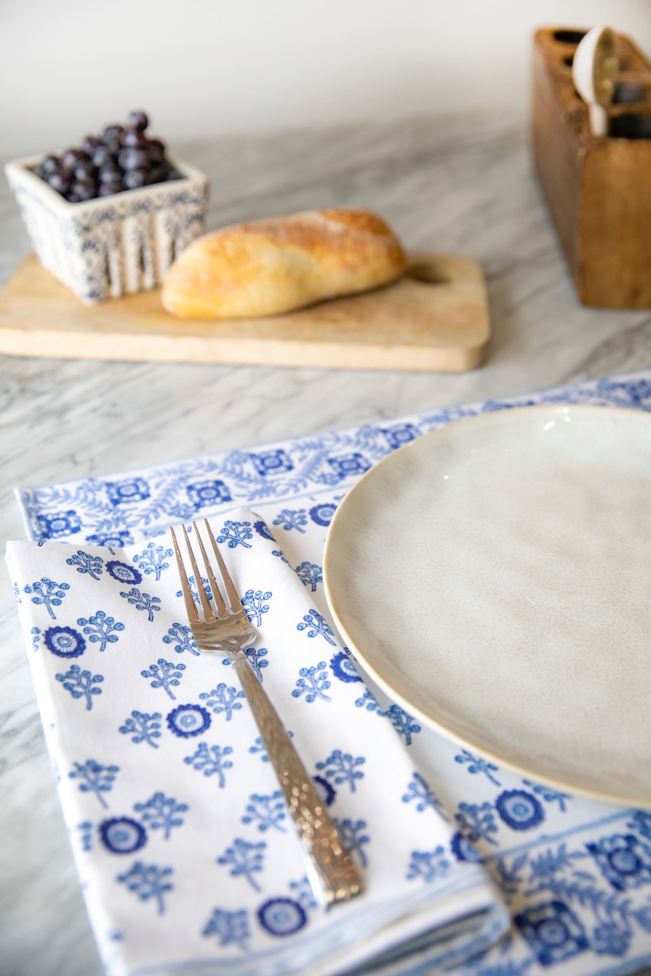 Villa Vaux - Petit Blue and White Napkins