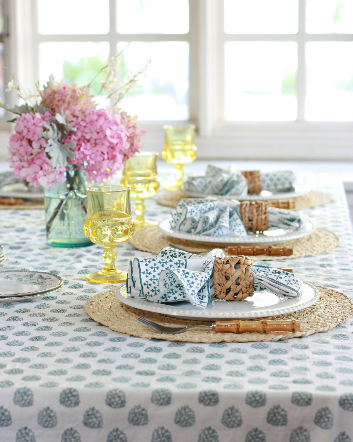 Juniper Slate Tablecloth