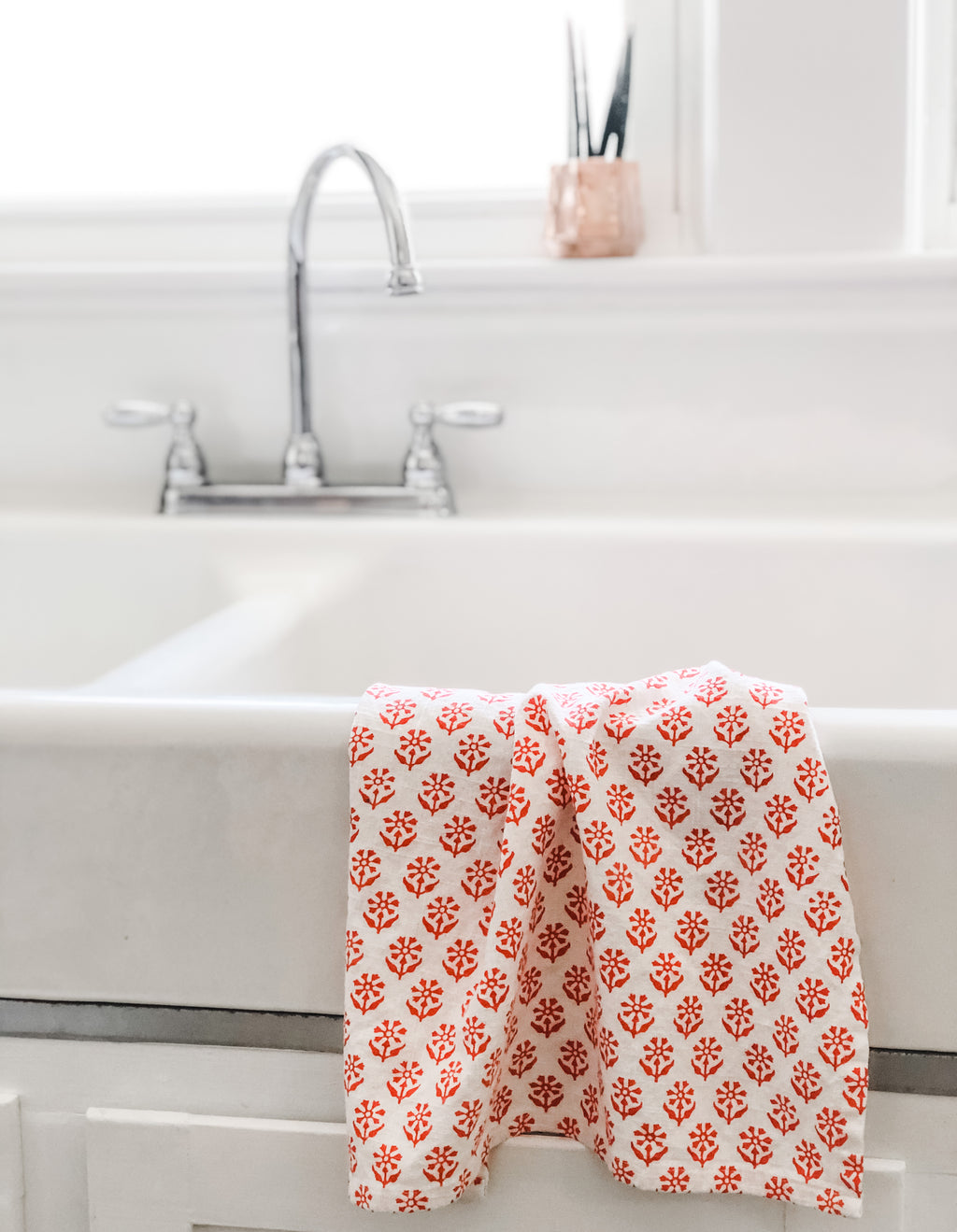 Handprinted Kitchen Towel- Winter Squash Block Print – Mom's Sweet