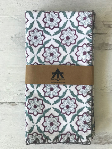 Seraphim Napkins - set of 4 in Persephone in Twill Cotton