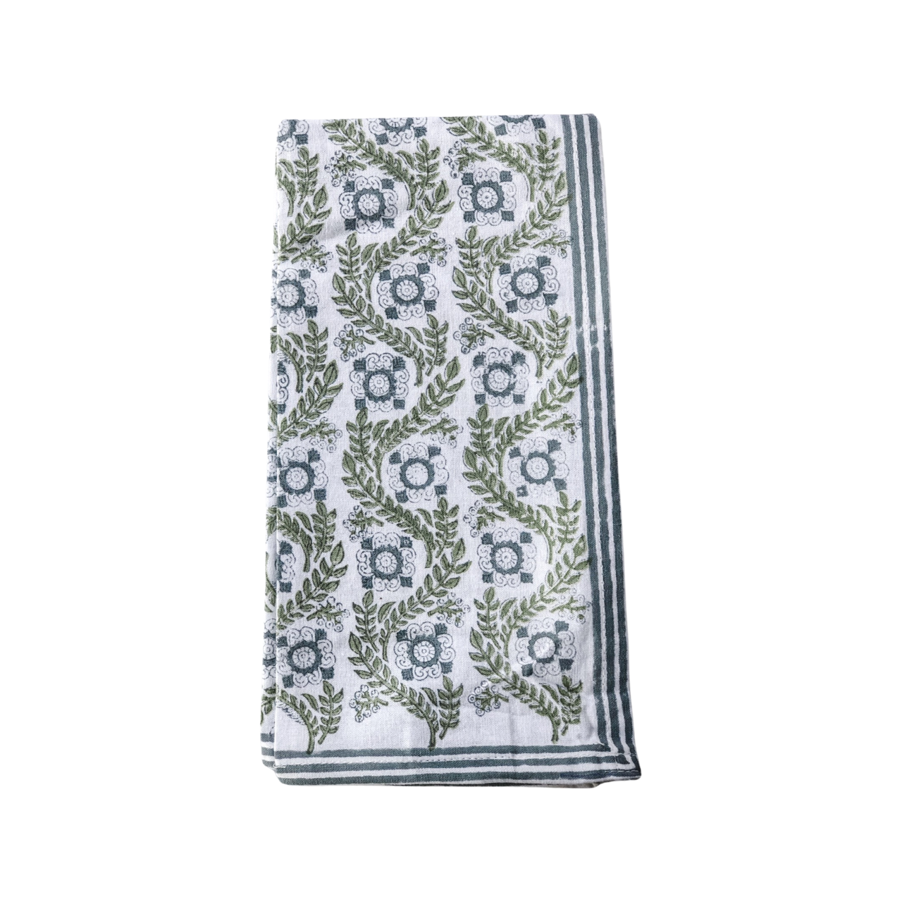 Villa Vaux - Grand Gray and Green Napkins