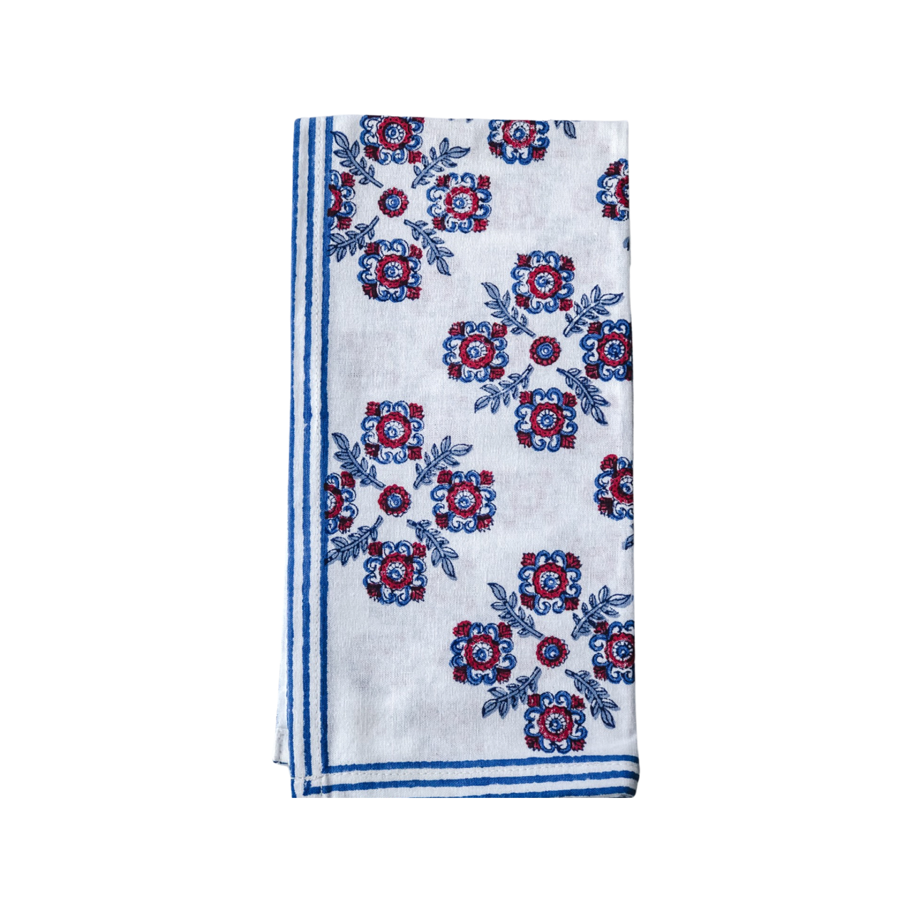 Villa Vaux - Moyen Red and Blue Napkins