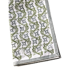 Villa Vaux Grand Tablecloth - Gray and Green