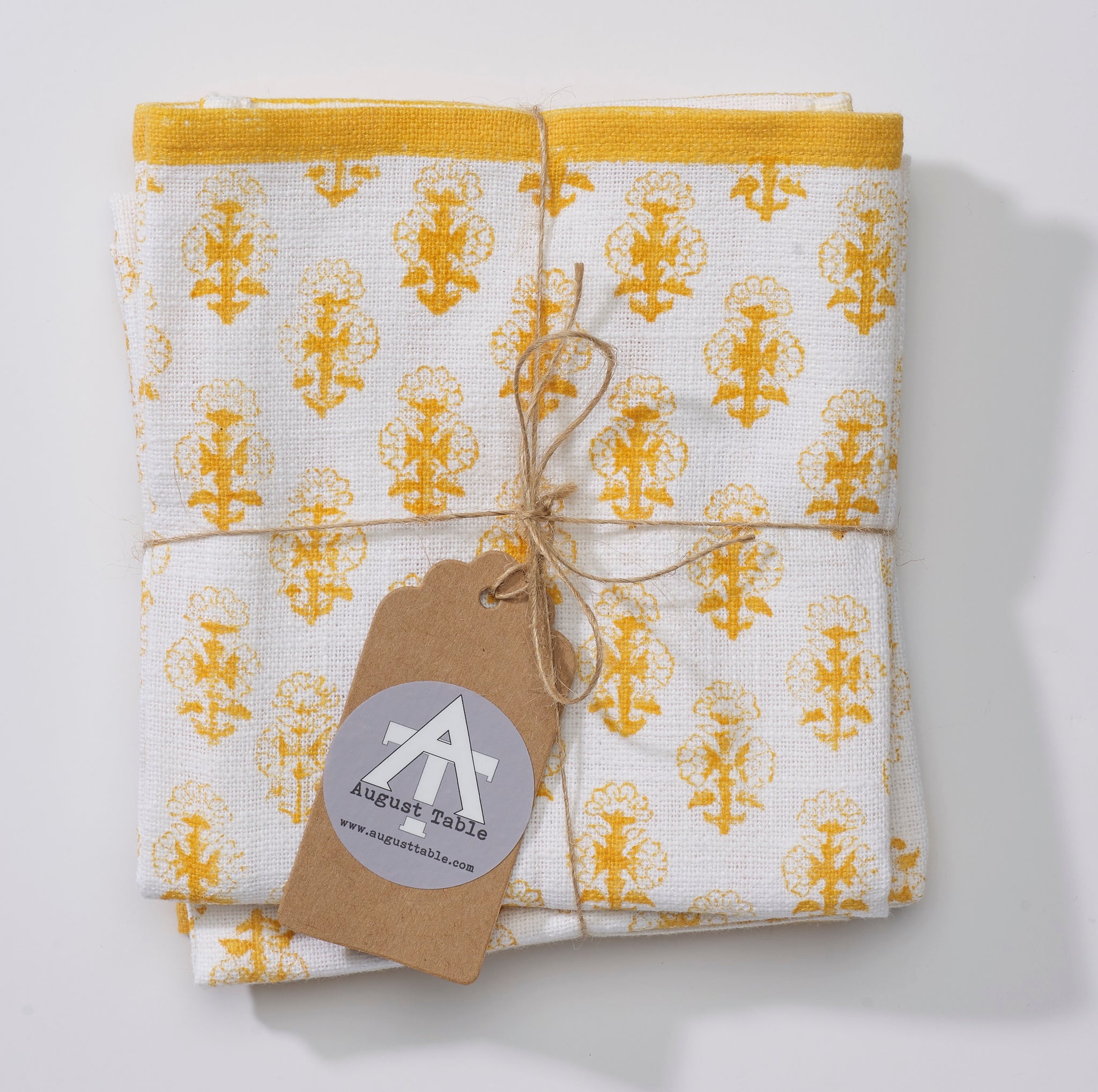 Zulay Kitchen Absorbent Kitchen Towels Cotton - Yellow, 8 - Harris