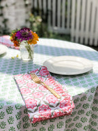 Sequoia Tablecloth in Linnet Green